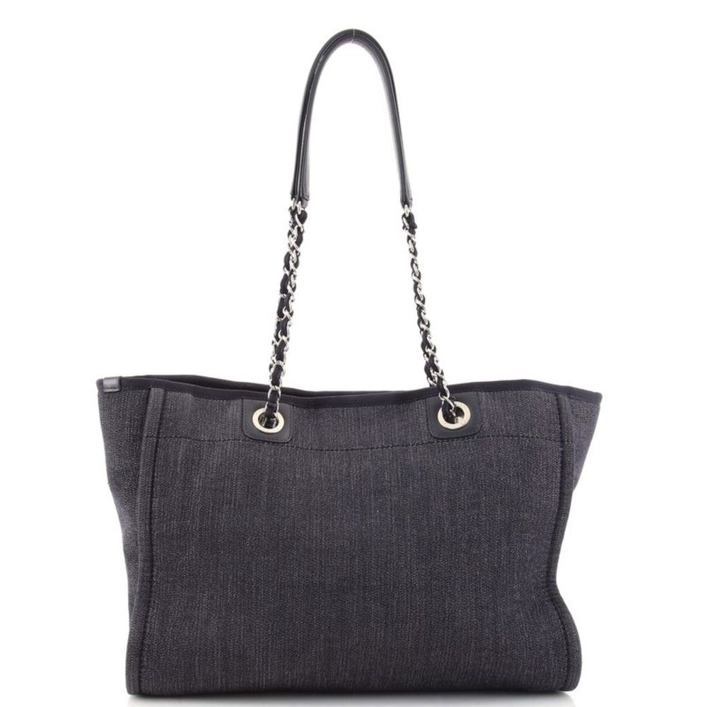 Chanel Deauville Tote Denim Small Blue - Picture 3 of 7